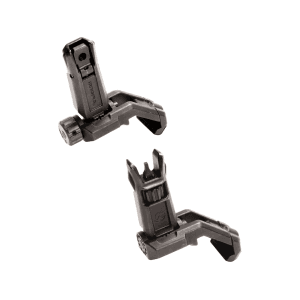 Magpul Mbus Pro Offset Flip-Up Front And Rear Sight Set Ar-15 Steel Black