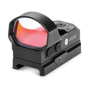 Hawke Sport Optics Hawke Wide View Reflex Red Dot Sight 1x 2 Moa Dot 35 Moa Circle Reticle With Weaver-Style Mount Matte Black