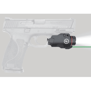 Crimson Trace Cmr-207g Rail Master Weapon Light With Green Laser Sight Universal Rail Mount Black