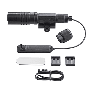 Streamlight Protac Rail Mount Hl-X Weapon Light With Red Laser 2 Cr123a Batteries  For Picatinny Rail Black