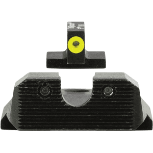 Trijicon Hd Xr Night Sight Set For Smith & Wesson M&p Shield, Shield M2.0 9mm, 40 S&w, 45 Acp Steel Matte 3-Dot Tritium Green With Yellow Front Dot Outline