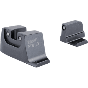 Trijicon Suppressor Night Sight Set For Smith & Wesson M&p C.o.r.e, M&p 2.0 Optics Ready Black Rear Front Black With Tritium Green