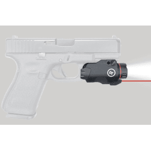 Crimson Trace Cmr-207 Rail Master Weapon Light With Red Laser Sight Universal Rail Mount Black