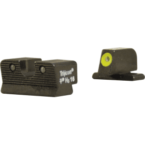 Trijicon Hd Night Sight Set For Sig #6 Front, #8 Rear P220, P229 Steel Matte 3-Dot Tritium Green With Yellow Front Dot Outline