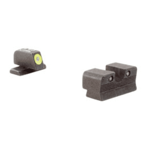 Trijicon Hd Night Sight Set For Sig Sauer #8 Front, #8 Rear P225, 226, 228, 239 357 Sig, 9mm Steel Matte 3-Dot Tritium Green With Yellow Front Dot Outline