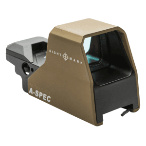 Sightmark Ultra Shot A-Spec Reflex Red Dot Sight 1x Selectable Reticle With Quick Detachable Weaver Mount Dark Earth