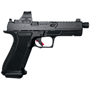Shadow Systems War Poet Dr920 Elite 9mm Luger Pistol 5" Threaded Barrel 17+1 Round Black Holosun Red Dot Sight