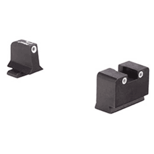 Trijicon Bright & Tough Suppressor Night Sight Set For Sig Sauer 9mm, 357 Sig Steel Matte 3-Dot Tritium Green With White Outline