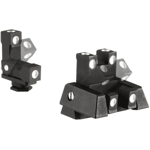 Kns Switchsight Flip-Up Sight Set For Glock 17, 17l, 19, 22, 23, 24, 25, 26, 27, 28, 31, 32, 33, 34, 35, 37, 38 Gen 1, 2, 3, 4, 5 3-Dot Steel Nitride