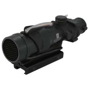 Trijicon Acog Ta31rco Bac Rifle Scope 4x 32mm M4 Military Version Dual-Illuminated Red Chevron 223 Remington Reticle With Ta51 Flattop Mount Matte Black