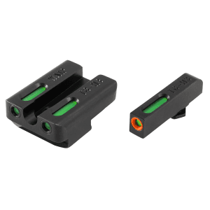 Truglo Tfx Pro Sight Set For Walther P99, Ppq Tritium / Fiber Optic Green With Orange Front Dot Outline