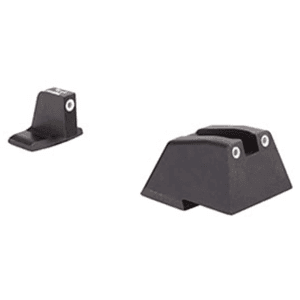Trijicon Bright & Tough Suppressor Night Sight Set For Hk 45c, P30, Vp9, Vp40 Steel Matte 3-Dot Tritium Green With White Outline