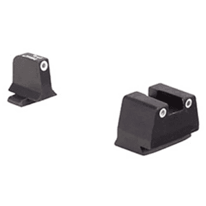 Trijicon Bright & Tough Suppressor Night Sight Set For Fn Fnx-45, Fnp-45 Steel Matte 3-Dot Tritium Green With White Outline