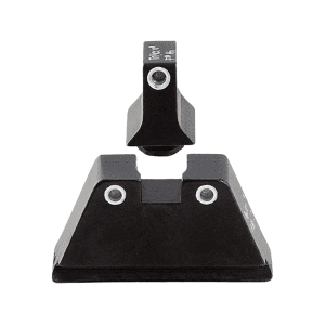 Trijicon Bright & Tough Suppressor Night Sight Set For Glock 17, 17l, 19, 22, 23, 24, 25, 26, 28, 31, 32, 33, 34, 35, 37, 38 Gen 1, 2, 3, 4, 5 3-Dot Tritium Green Front Yellow Rear With White Outline
