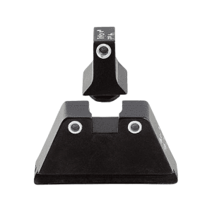 Trijicon Bright & Tough Suppressor Night Sight Set For Glock 17, 17l, 19, 22, 23, 24, 25, 26, 27, 28, 31, 32, 33, 34, 35, 37, 38 Gen 1, 2, 3, 4, 5 3-Dot Tritium Green With White Outline
