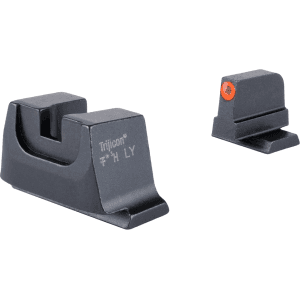 Trijicon Suppressor Night Sight Set For Smith & Wesson M&p C.o.r.e, M&p 2.0 Optics Ready Metal Rear Front Orange With Tritium Green
