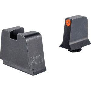 Trijicon Suppressor Night Sight Set For Glock 42,43,43x,43e, 48 Metal Rear Front Orange With Tritium Green