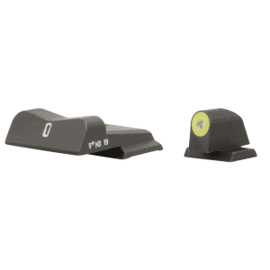 Xs Sight Systems Xs Dxt2 Night Sight Set For S&w M&p Shield Big Dot Tritium Front, Tritium Stripe Rear Yellow