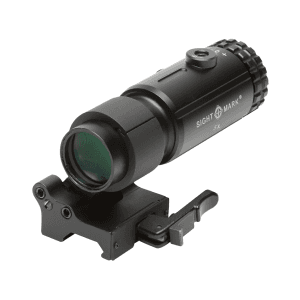 Sightmark T-5 5x Red Dot Magnifier With Lqd Flip To Side Quick Detachable Mount Matte Black