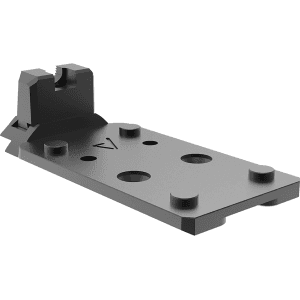 Springfield Armory Agency Optic System (Aos) Mounting Plate For Deltapoint Pro Prodigy Double Stack 1911 Steel Black