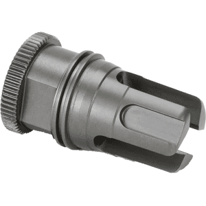 Griffin Armament Dual-Lok Minimalist Flash Hider Suppressor Mount 5.56mm 1/2"-28 Thread Titanium Black