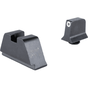 Trijicon Suppressor Night Sight Set For Glock 17, 17l, 19, 22, 23, 24, 25, 26, 27, 28, 31, 32, 33, 34, 35, 37, 38, 39, 45 Metal Rear Front White With Tritium Green