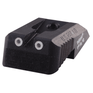 Kensight Defensive 1911 Rear Night Sight Novak Lomount Cut Steel Black Serrated Blade With Green Tritium Dots