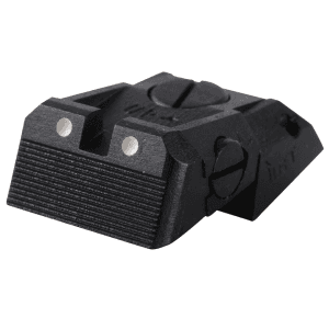 Kensight Adjustable Defensive 1911 Rear Sight Novak Lomount Cut Steel Black Serrated Blade With White Dots