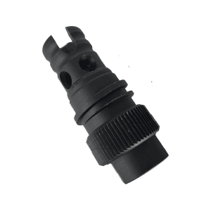 Sylvan Arms Flash Hider Suppressor Mount 5.56mm 1/2"-28 Thread Stainless Steel Black