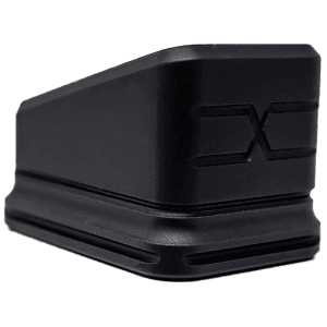 Faxon Modular Extended Magazine Base Pad for Glock 19 Magazines 9mm +3 Aluminum Black
