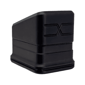 Faxon Modular Extended Magazine Base Pad for Glock 19 Magazines 9mm +5 Aluminum Black