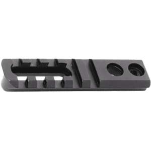 AG Composites Picatinny Rail Section with Quick Detach Flush Cup 3.25" Aluminum Black