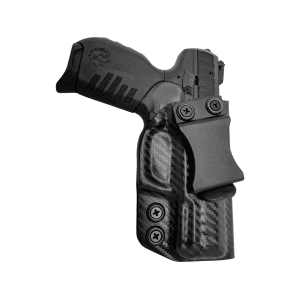 Rounded IWB Holster Right Hand Ruger SR22 with Rail Kydex Carbon Fiber