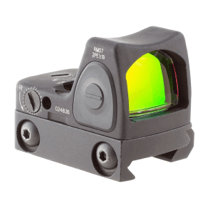 Trijicon Rmr Type 2 Reflex Red Dot Sight Adjustable Led 6.5 Moa Red Dot Matte Black With Rm33 Mount