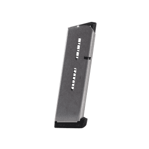 Wilson Combat 47 Series 1911 Government, Commander Magazine with Base Pad 45 ACP 7-Round Stainless Steel