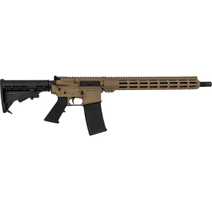 Andro Corp Industries ACI-15 Bravo Base Semi Automatic Rifle 5.56x45mm NATO 16" Black Threaded Barrel Flat Dark Earth Frame Black Adjustable Stock