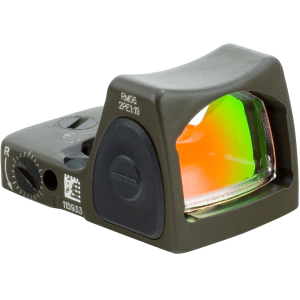 Trijicon Rmr Type 2 Reflex Red Dot Sight Adjustable Led 3.25 Moa Red Dot Cerakote Olive Drab