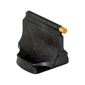 Williams Front Sight .538" Height .531" Width Steel Blue 1/16" Gold Bead Steel Black