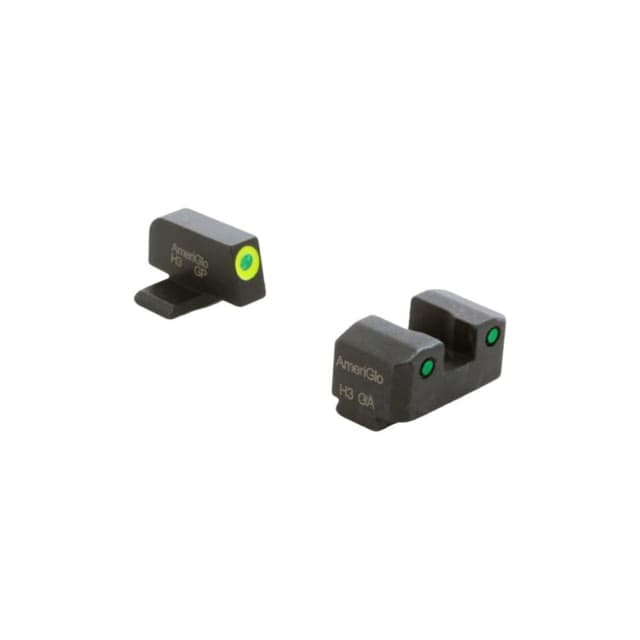 Ameriglo Trooper Tritium Handgun Sight Set for Springfield XD Green Rear Green with Lumigreen Front 44214850