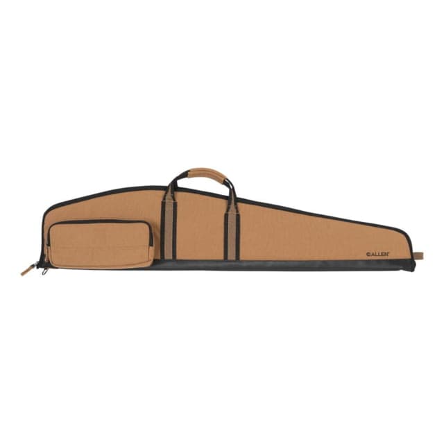 Allen Ranch Canvas Rifle Case w/Lockable Zipper and D-ring 46in Long Foam Padding/Plush Quilted Interior Tan