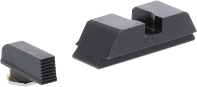 AmeriGlo Black serrated FRONT Flat Black REAR