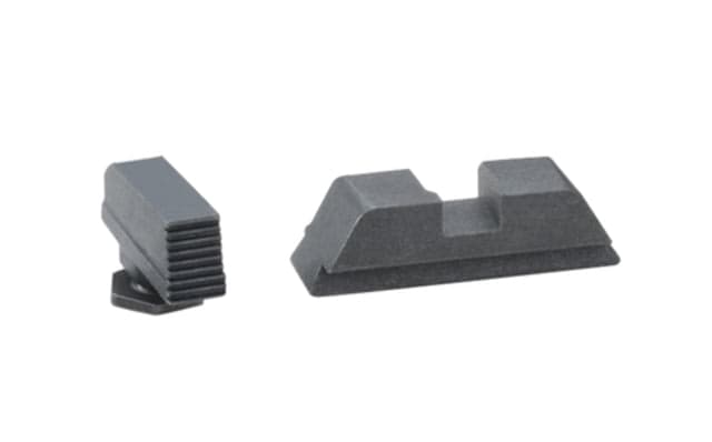 AmeriGlo Tall Front Sights for Glock Front Only-Serrated Black .450in H .115in W Front