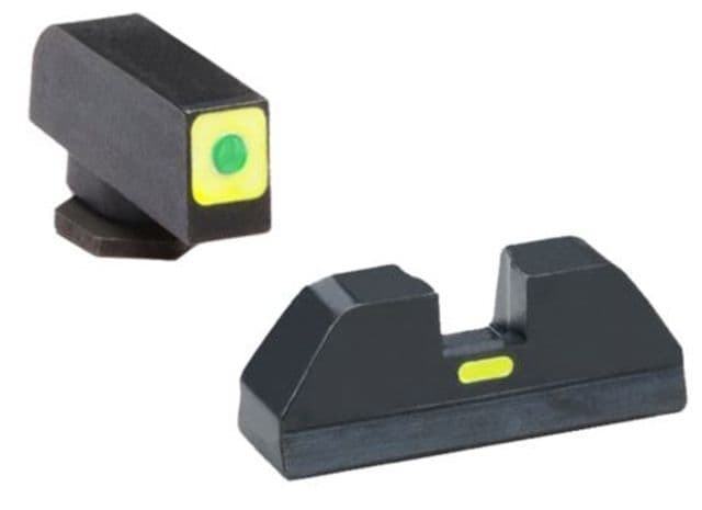 Ameriglo Tritium Front and non trit rear sights green green