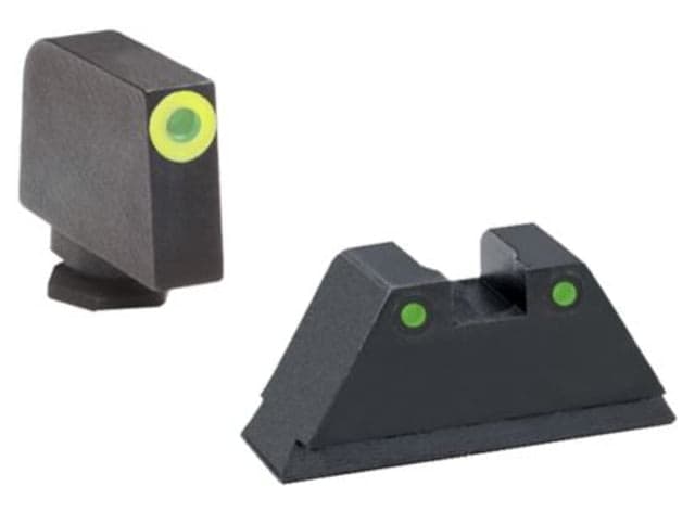 Ameriglo Tritium Front Rear Tall Suppressor Set green green
