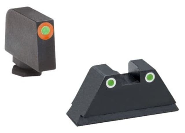 Ameriglo Tritium Front Rear Tall Suppressor Set green orange
