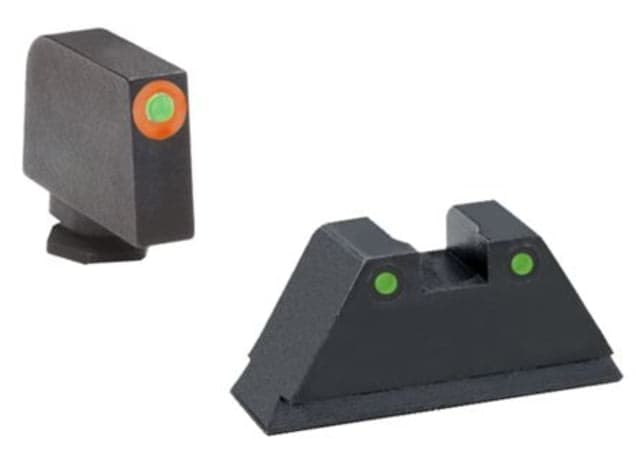 Ameriglo Tritium Front Rear Tall Suppressor Set green green