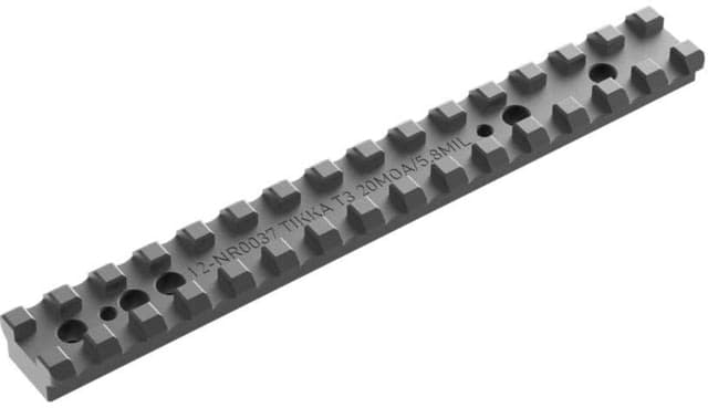 Audere Tikka T3/T3x Nato Rail 20 MOA Black