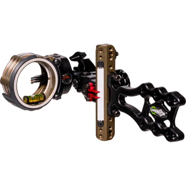 Axcel LANDSLYDE Slider Tactical Bowhunting Sight AccuStat II Micro 3 Pin Bow Sights .010 Black