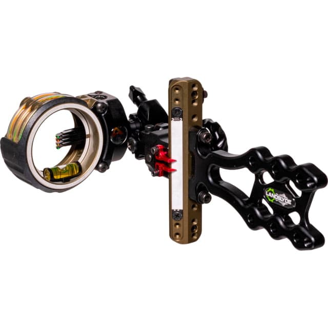 Axcel LANDSLYDE Slider Tactical Bowhunting Sight AccuStat II Micro 4 Pin Bow Sights .019 Black