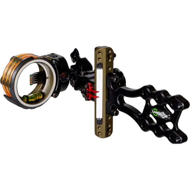 Axcel LANDSLYDE Slider Tactical Bowhunting Sight AccuStat II Micro 5 Pin Bow Sights .019 Black